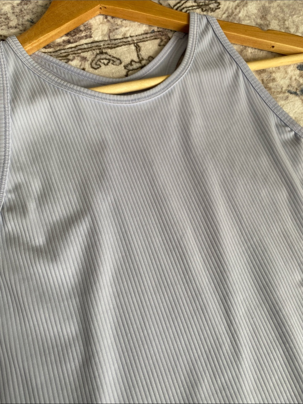 Lululemon Base Pace Ribbed Tank (Pastel Blue) - Picture 6 of 6